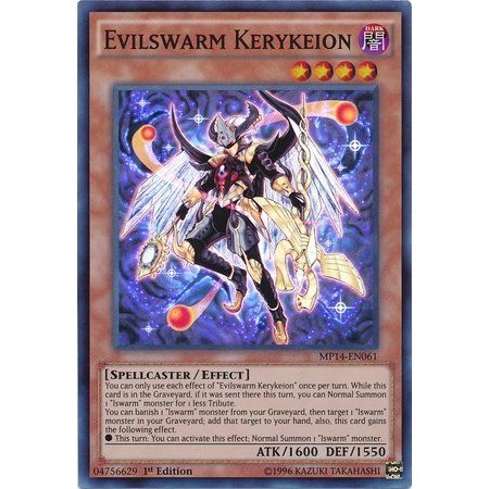 [ Bài Yugioh Chính Hãng ] Evilswarm Kerykeion - MP14-EN061 - Super Rare 1st Edition