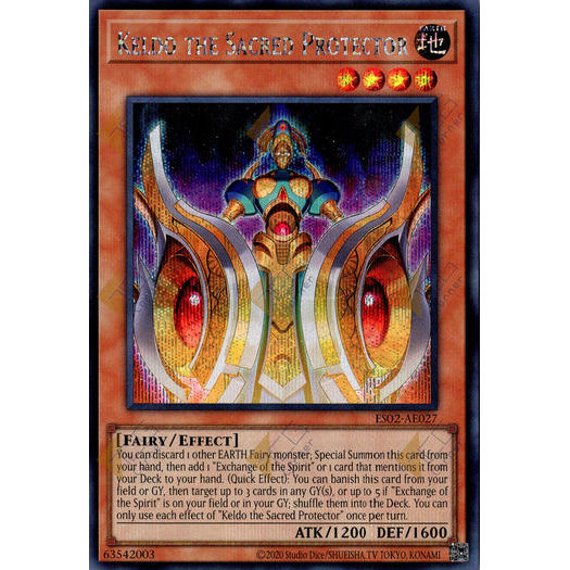 [ Bài Yugioh Chính Hãng ] ES02-AE027 Keldo the Sacred Protector - Secret Rare