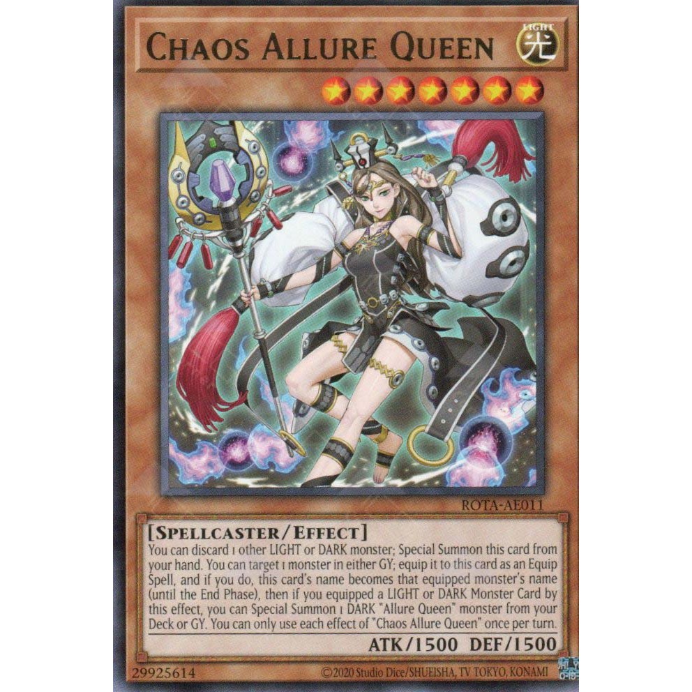[ Bài Yugioh Chính Hãng ] ROTA-AE011 Chaotic Allure Queen - Rare