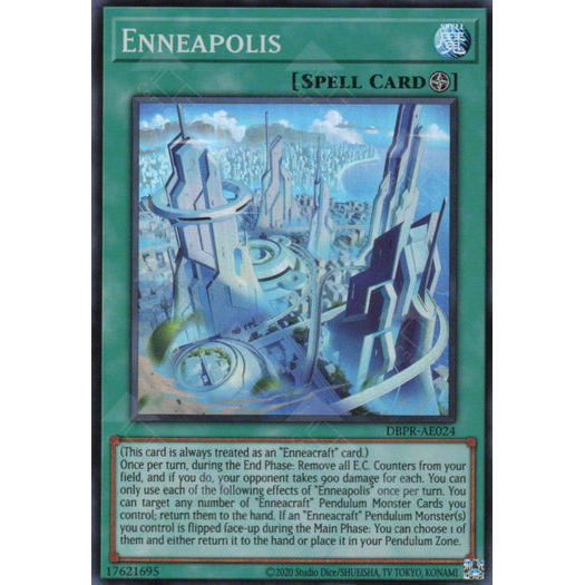 [ Bài Yugioh Chính Hãng ] DBPR-AE024 Enneapolis - Super Rare
