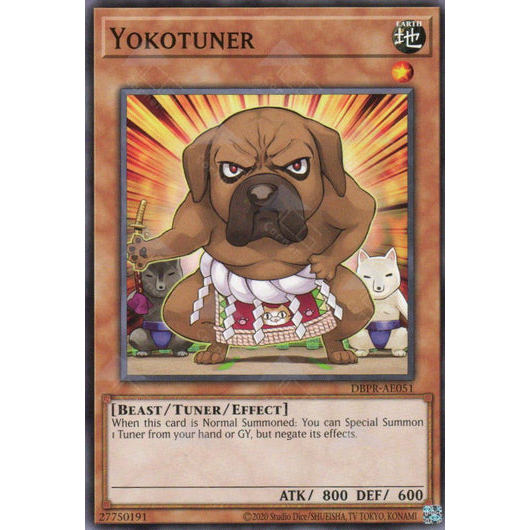 [ Bài Yugioh Chính Hãng ] DBPR-AE051 Yokotuner - Common