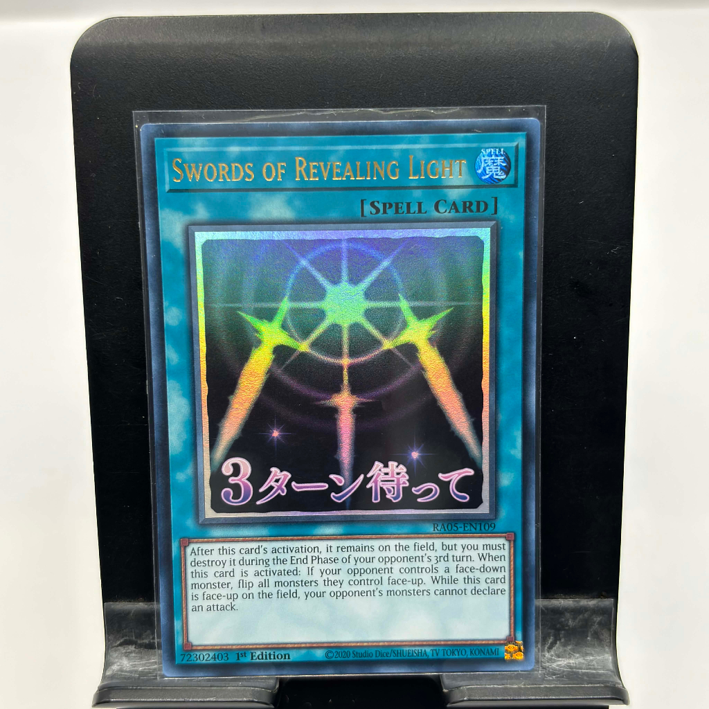 [ Bài Yugioh Chính Hãng ] Swords of Revealing Light (Stamp Edition) - RA05-EN109 - Ultra Rare