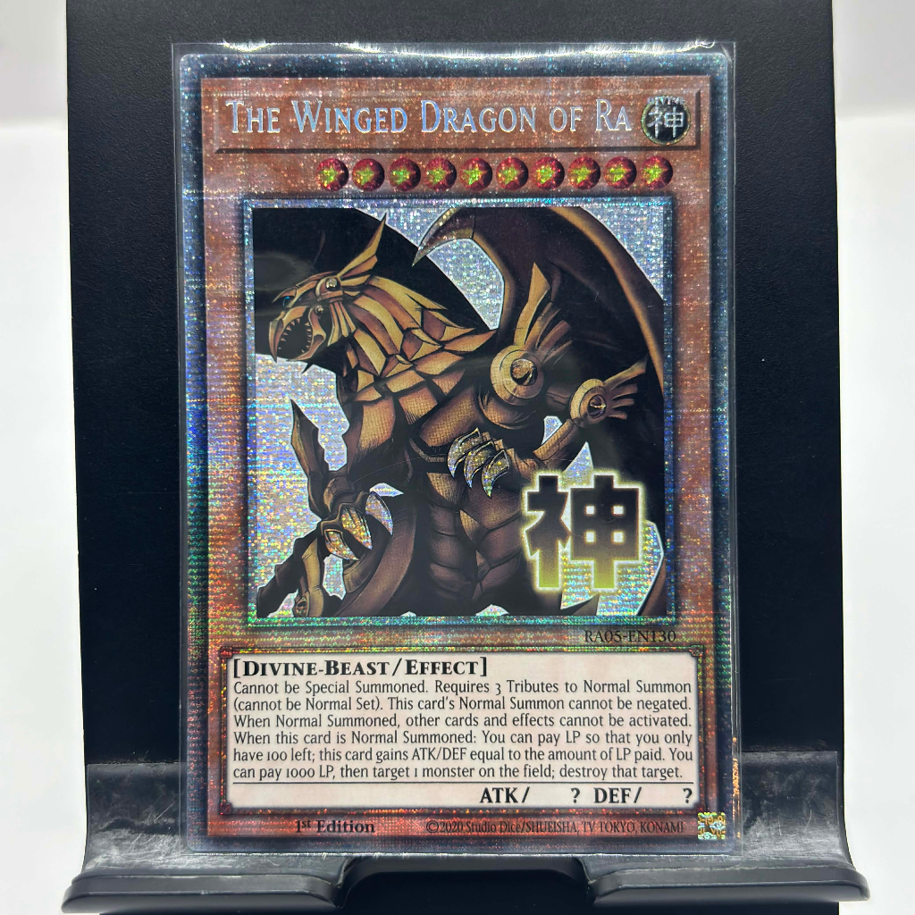 [ Bài Yugioh Chính Hãng ] The Winged Dragon of Ra (Stamp Edition) - RA05-EN130 - Starlight Rare