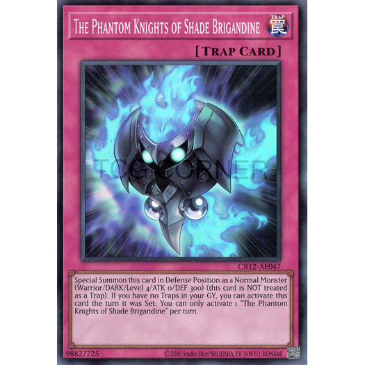 [ Bài Yugioh Chính Hãng ] CR12-AE047 The Phantom Knights of Shade Brigandine - Super Rare