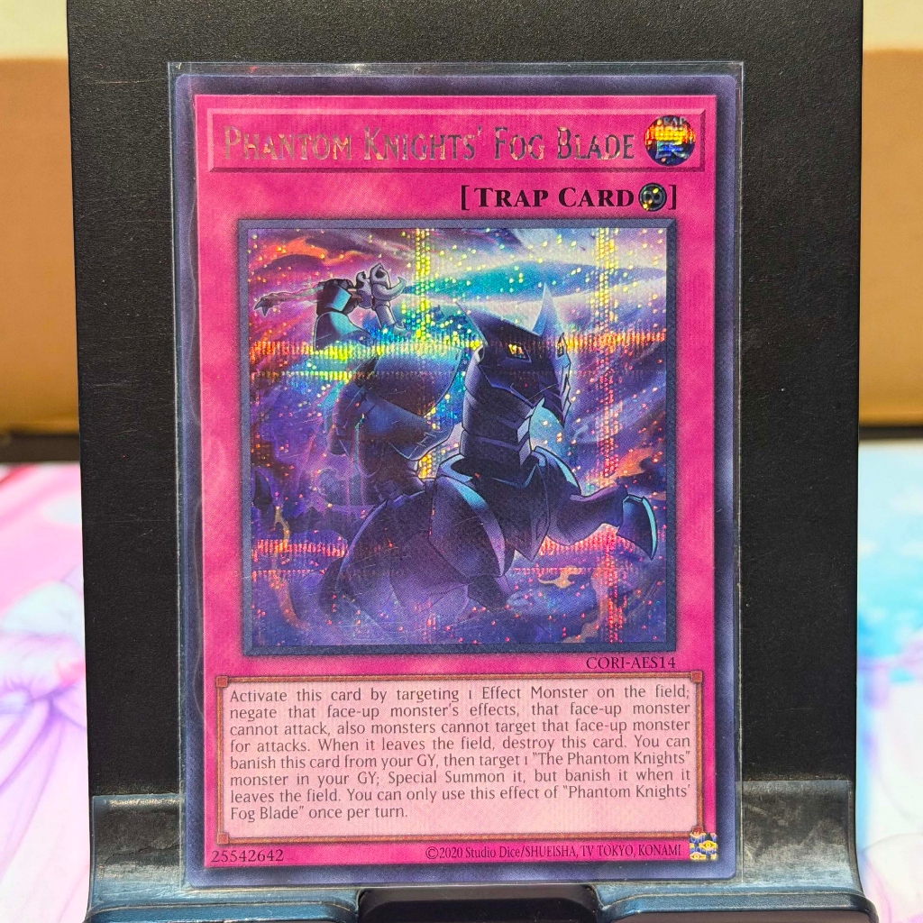 [ Bài Yugioh Chính Hãng ] CORI-AES14 Phantom Knights' Fog Blade - Secret Rare