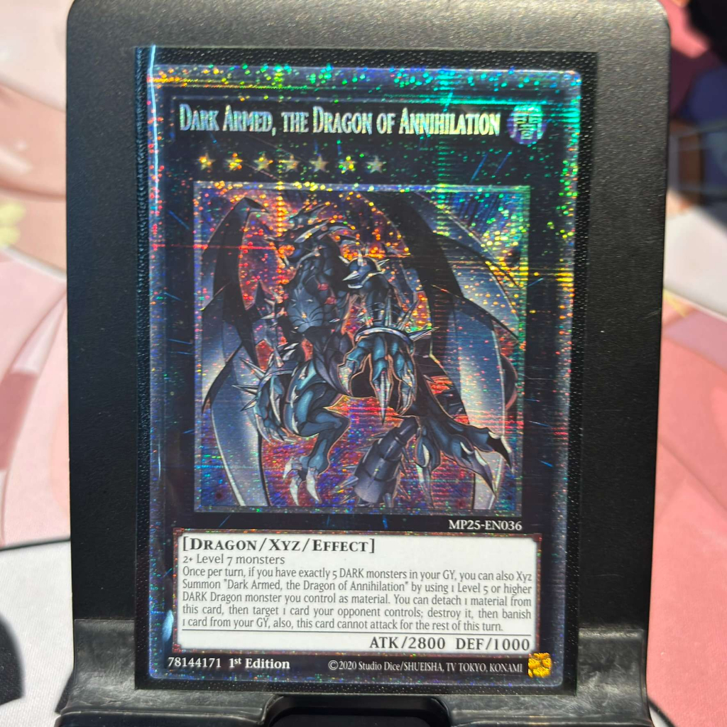 [ Bài Yugioh Chính Hãng ] Dark Armed, the Dragon of Annihilation - MP25-EN036 - Starlight Rare 1st Edition