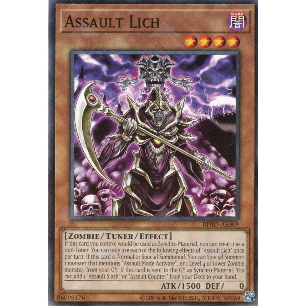 [ Bài Yugioh Chính Hãng ] BPRO-AE009 Assault Lich - Common