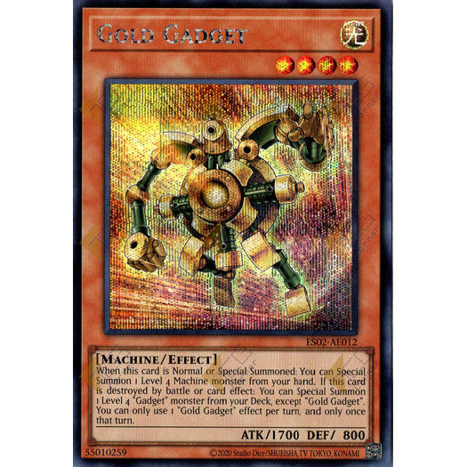 [ Bài Yugioh Chính Hãng ] ES02-AE012 Gold Gadget - Secret Rare
