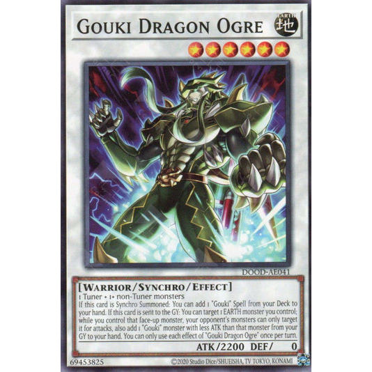 [ Bài Yugioh Chính Hãng ] DOOD-AE041 Gouki Dragon Ogre - Common