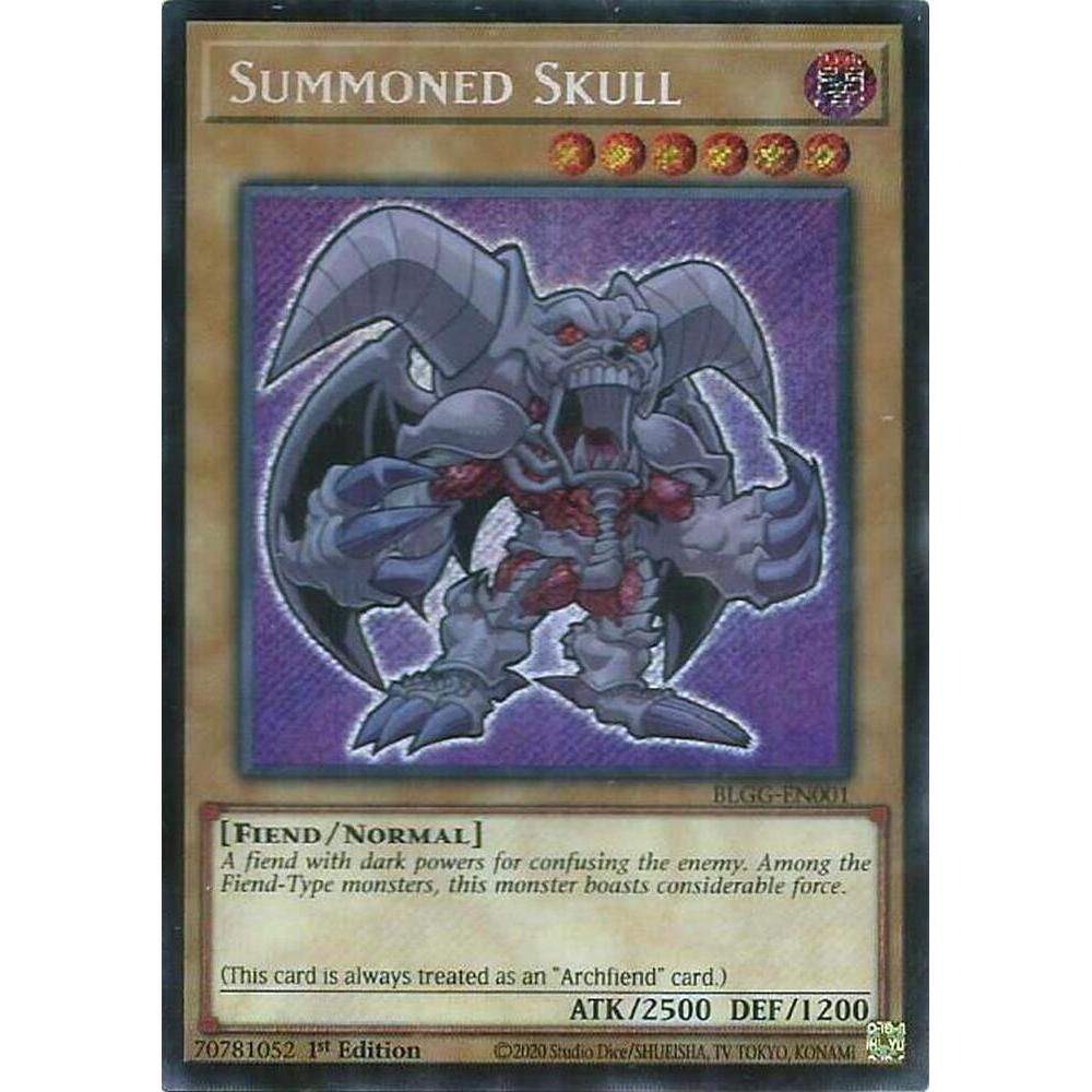 [ Bài Yugioh Chính Hãng ] Summoned Skull (chibi artwork) - BLGG-EN001 - Secret Rare