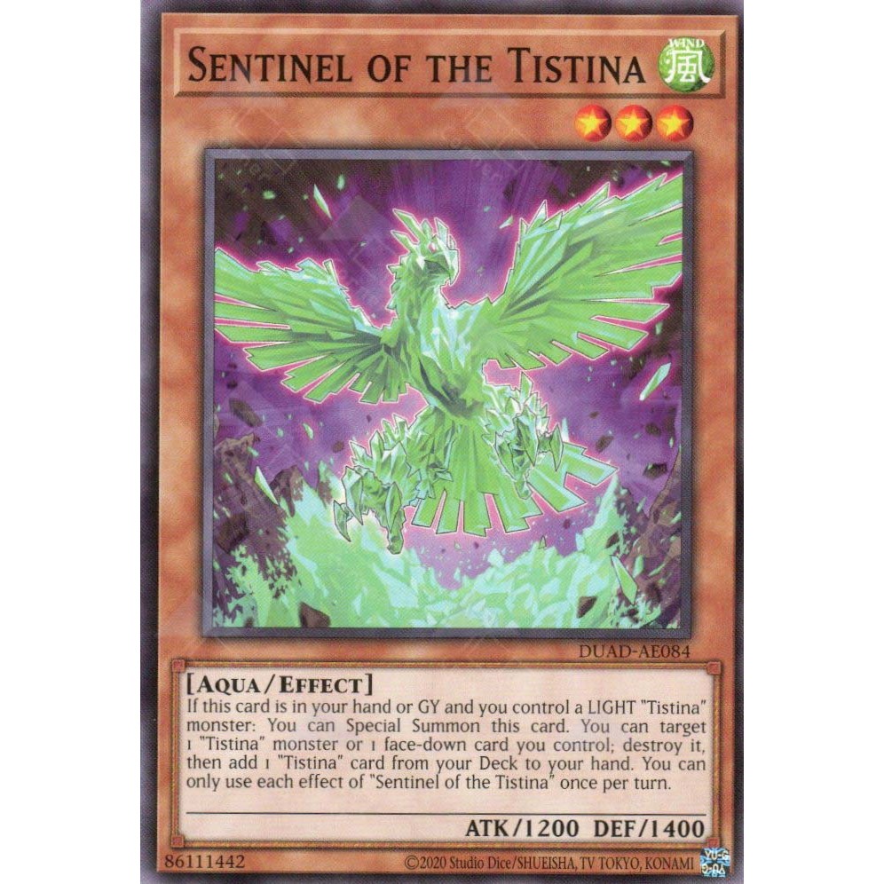 [ Bài Yugioh Chính Hãng ] DUAD-AE084 Sentinel of the Tistina - Common