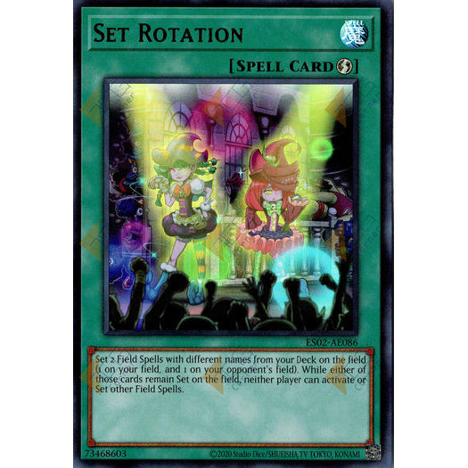 [ Bài Yugioh Chính Hãng ] ES02-AE086 Set Rotation - Ultra Rare
