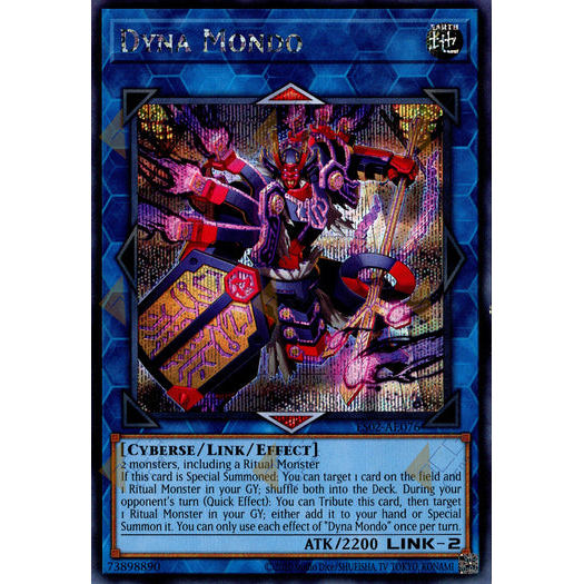 [ Bài Yugioh Chính Hãng ] ES02-AE076 Dyna Mondo - Secret Rare
