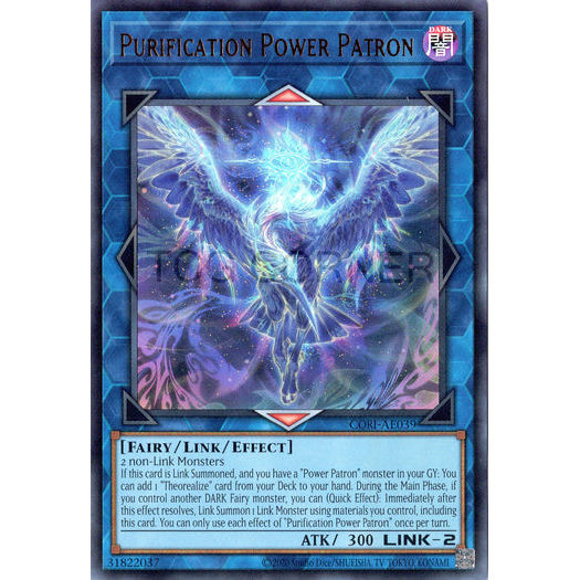 [ Bài Yugioh Chính Hãng ] CORI-AE039 Purification Power Patron - Ultra Rare