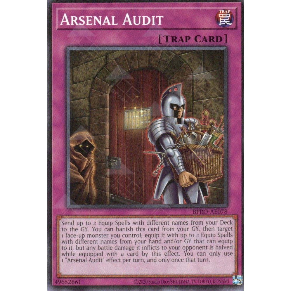 [ Bài Yugioh Chính Hãng ] BPRO-AE078 Arsenal Audit - Common