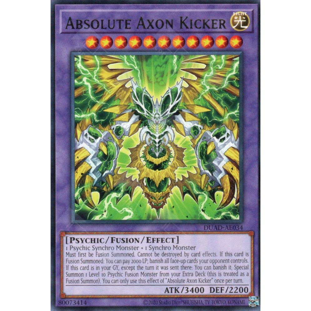 [ Bài Yugioh Chính Hãng ] DUAD-AE034 Absolute Axon Kicker - Rare