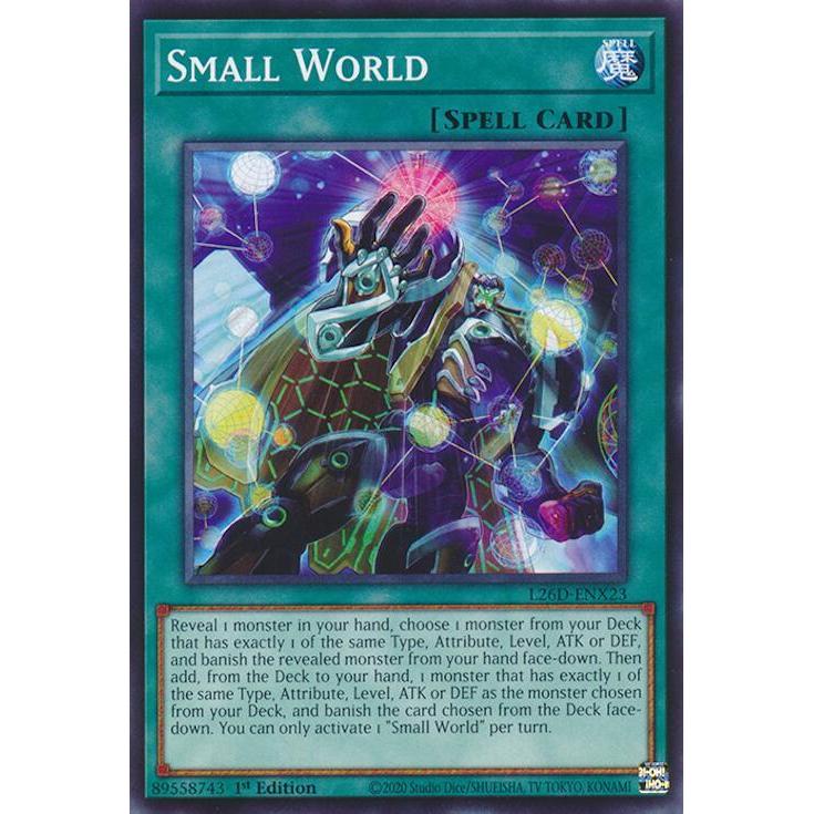 [ Bài Yugioh Chính Hãng ] Small World - L26D-ENX23 - Common