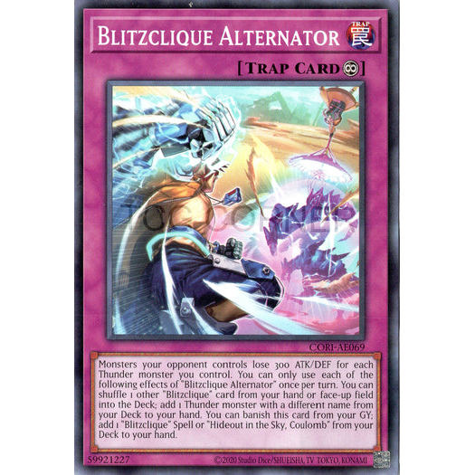 [ Bài Yugioh Chính Hãng ] CORI-AE069 Blitzclique Alternator - Common