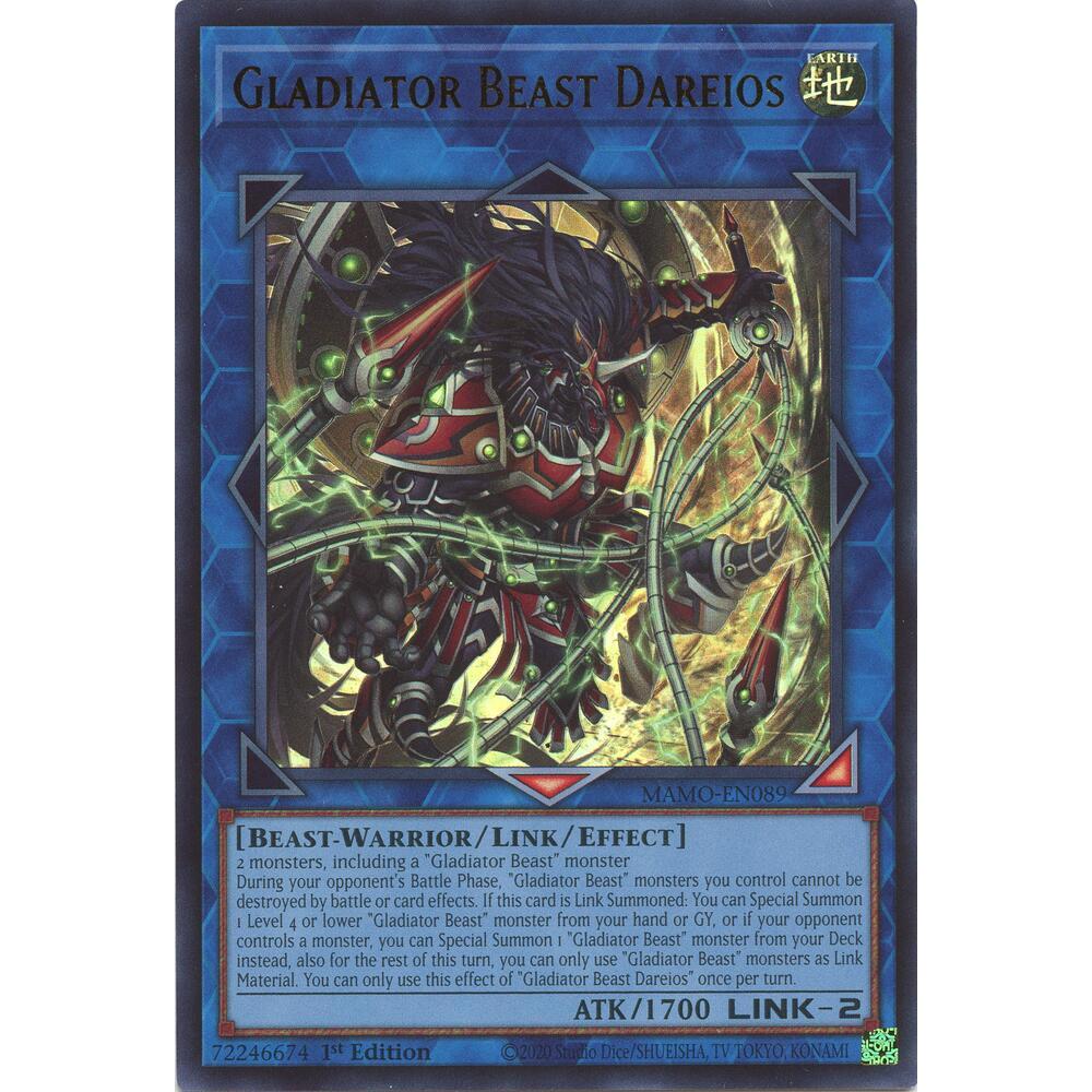 [Thẻ Bài Yugioh Chính Hãng] Gladiator Beast Dareios - MAMO-EN089 - Ultra Rare