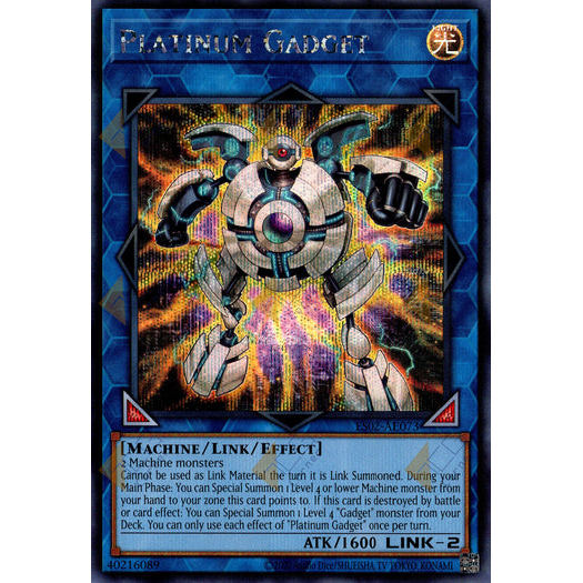 [ Bài Yugioh Chính Hãng ] ES02-AE073 Platinum Gadget - Secret Rare