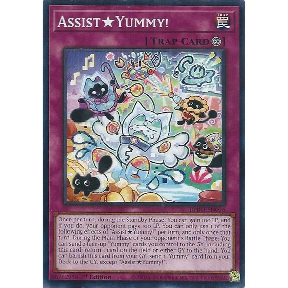 [ Bài Yugioh Chính Hãng ]  AssistYummy! - BPRO-EN076 - Common 1st Edition