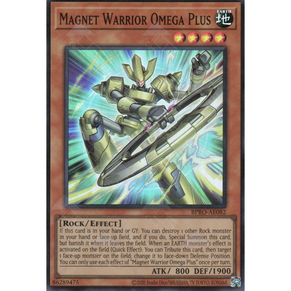 [ Bài Yugioh Chính Hãng ] BPRO-AE082 Magnet Warrior Omega Plus - Super Rare