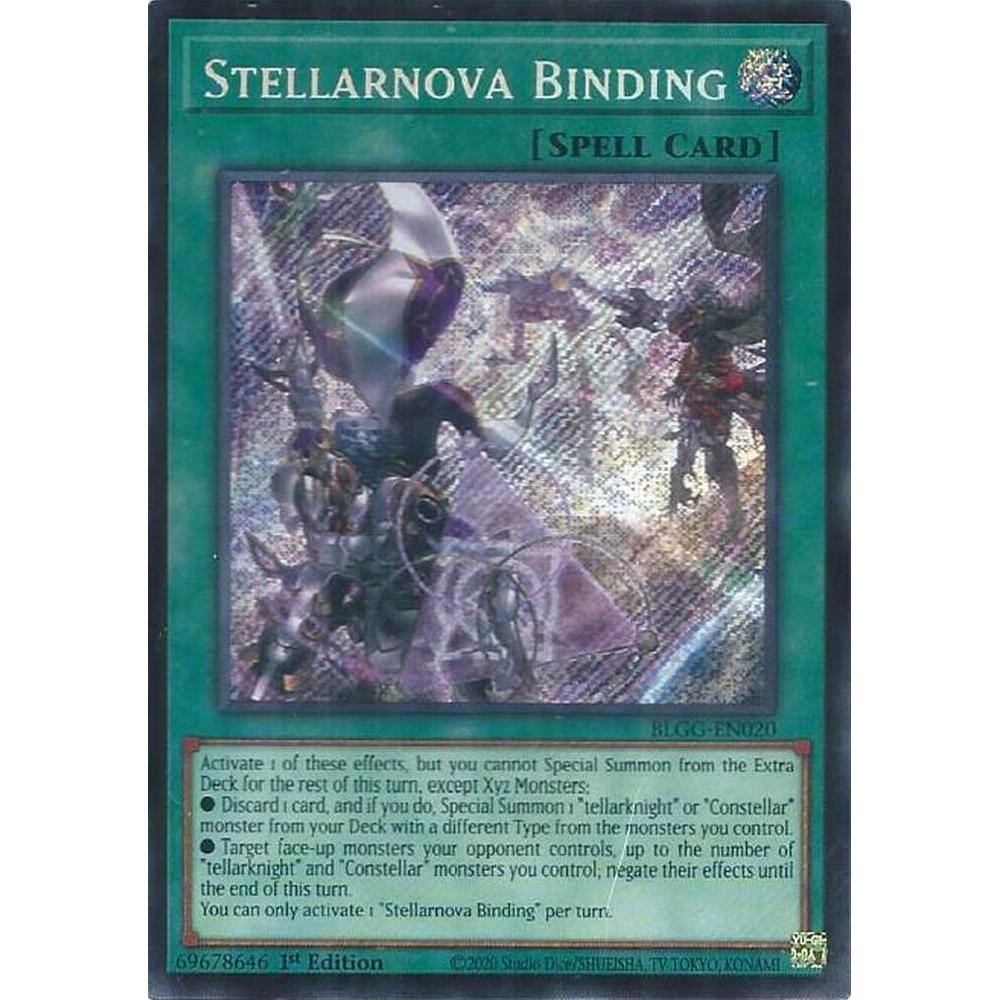 [ Bài Yugioh Chính Hãng ] Stellarnova Binding - BLGG-EN020 - Secret Rare
