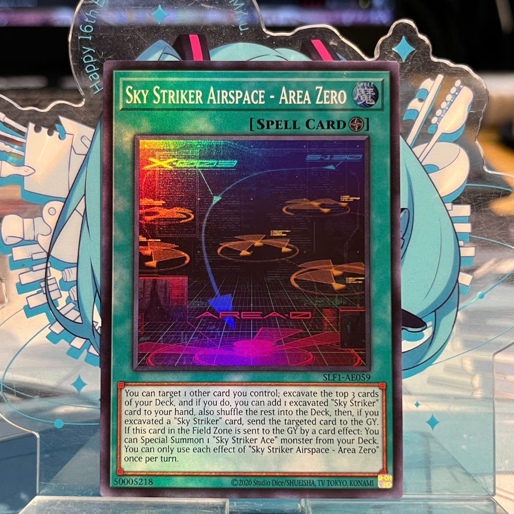 [ Bài Yugioh Chính Hãng ] SLF1-AE059 Sky Striker Airspace - Area Zero - Super Rare