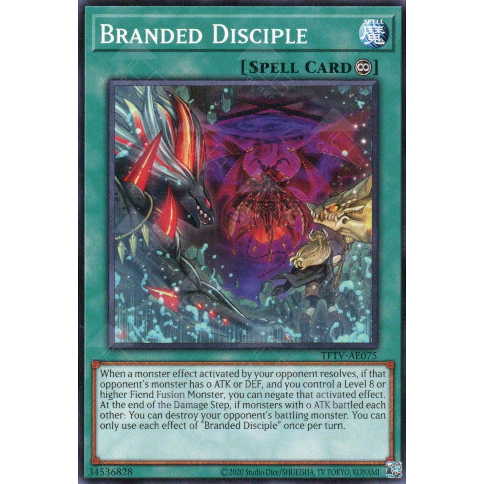 [ Bài Yugioh Chính Hãng ] TFTV-AE075 Branded Disciple - Common