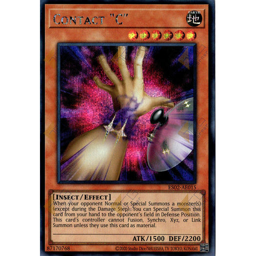 [ Bài Yugioh Chính Hãng ] ES02-AE015 Contact 
