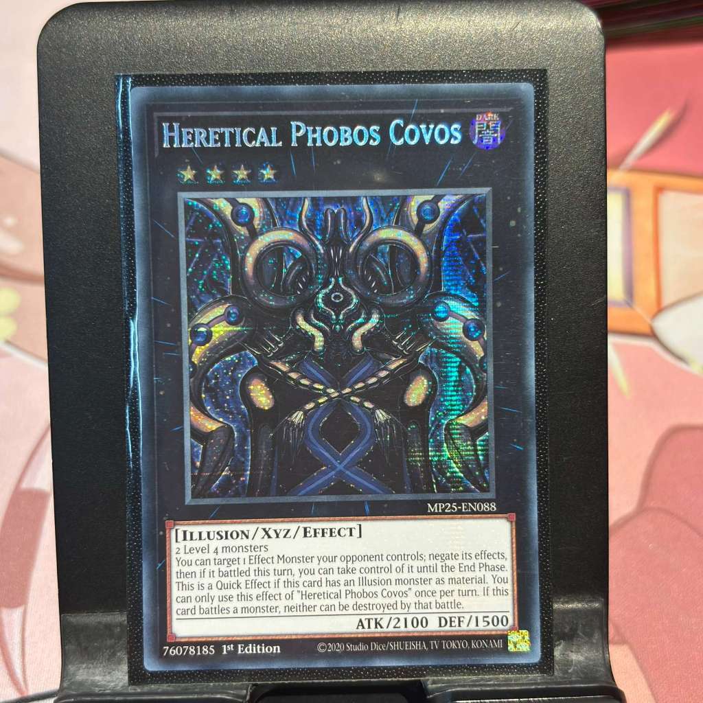 [ Bài Yugioh Chính Hãng ] Heretical Phobos Covos - MP25-EN088 - Prismatic Secret Rare 1st Edition