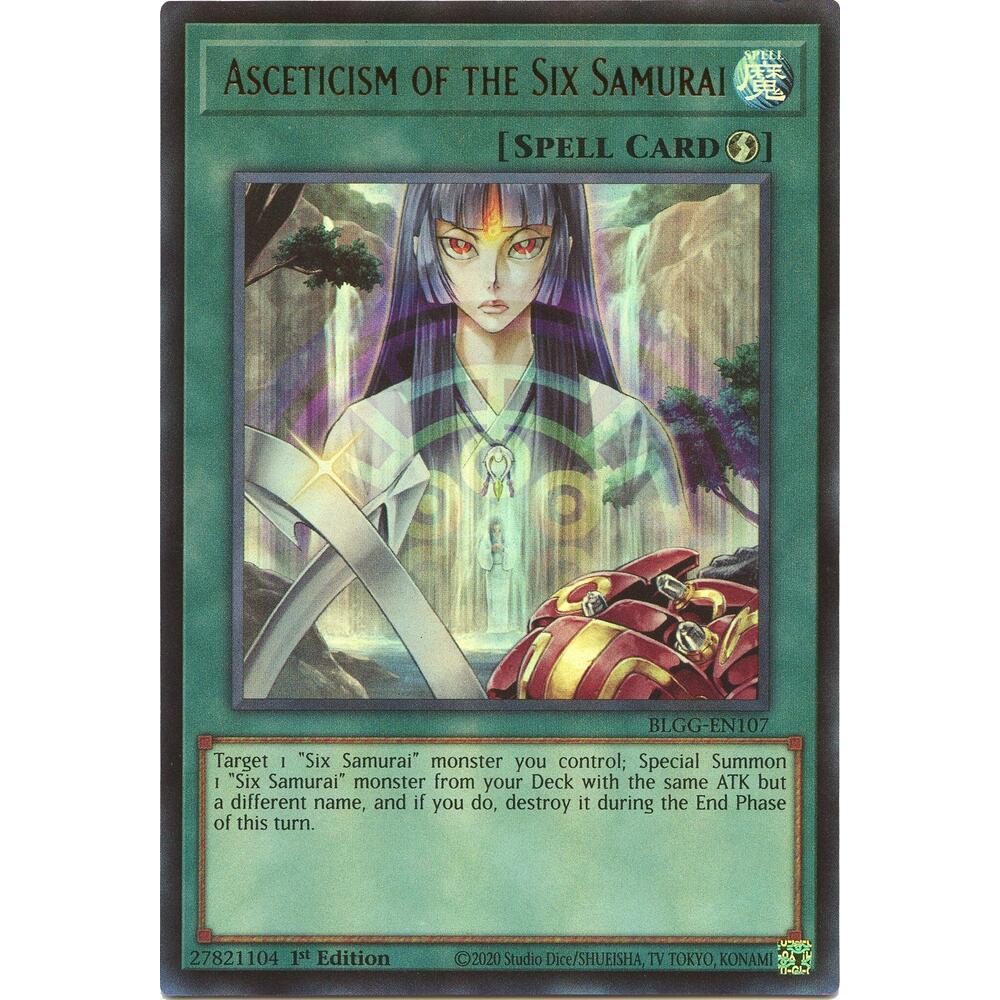 [ Bài Yugioh Chính Hãng ] Asceticism of the Six Samurai - BLGG-EN107 - Ultra Rare