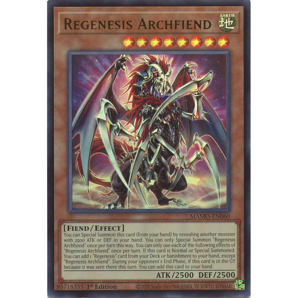 [Thẻ Bài Yugioh Chính Hãng] Regenesis Archfiend - MAMO-EN060 - Ultra Rare