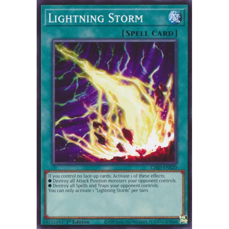 [ Bài Yugioh Chính Hãng ] Lightning Storm - L26D-ENS20 - Common