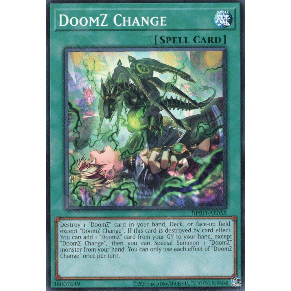 [ Bài Yugioh Chính Hãng ] BPRO-AE055 DoomZ Change - Common