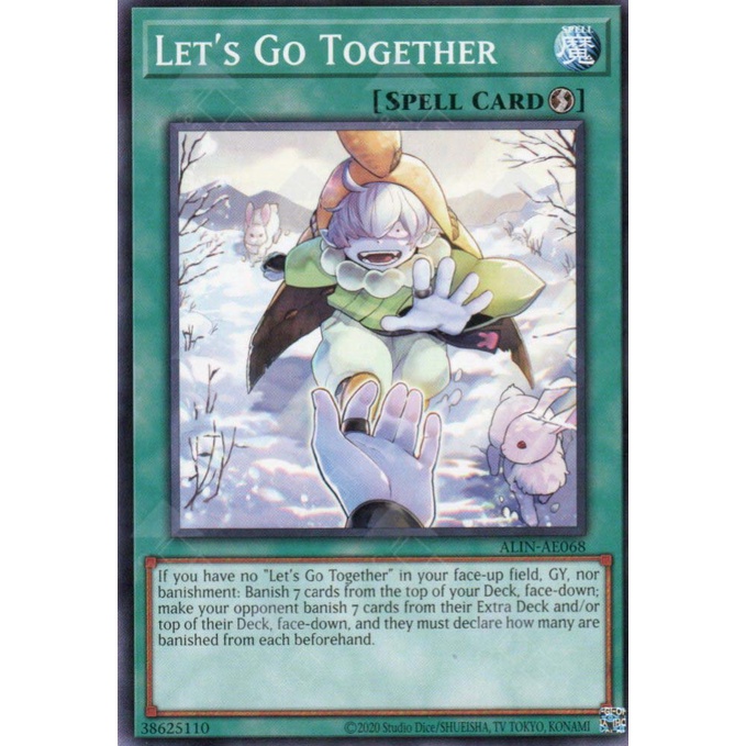 [ Bài Yugioh Chính Hãng ] ALIN-AE068 Let's Go Together - Common