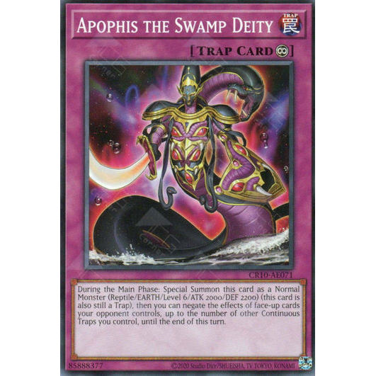 [ Bài Yugioh Chính Hãng ] CR10-AE071 Apophis the Swamp Deity - Common