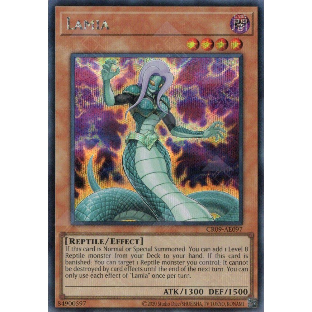 [ Bài Yugioh Chính Hãng ] CR09-AE097 Lamia (SER)