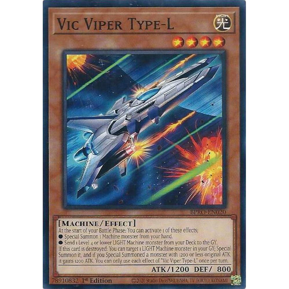 [ Bài Yugioh Chính Hãng ]  Vic Viper Type-L - BPRO-EN020 - Common 1st Edition