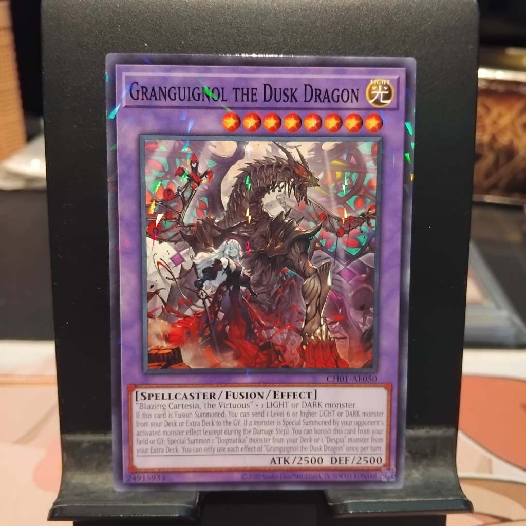 [ Bài Yugioh Chính Hãng ] Granguignol The Dusk Dragon - CH01-AE050 (NP)