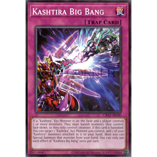 [ Bài Yugioh Chính Hãng ] CR12-AE100 Kashtira Big Bang - Common