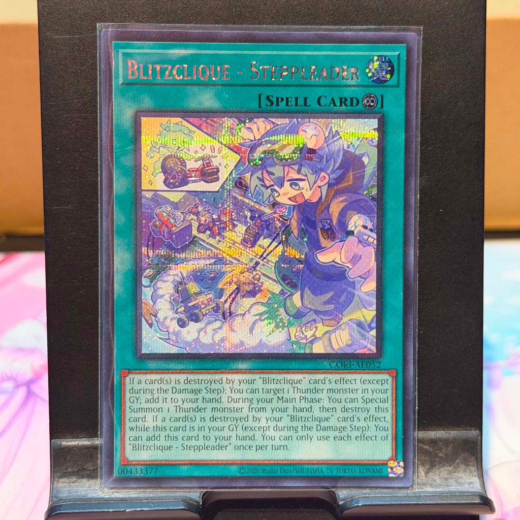 [ Bài Yugioh Chính Hãng ] CORI-AE052 Blitzclique - Steppleader - Secret Rare