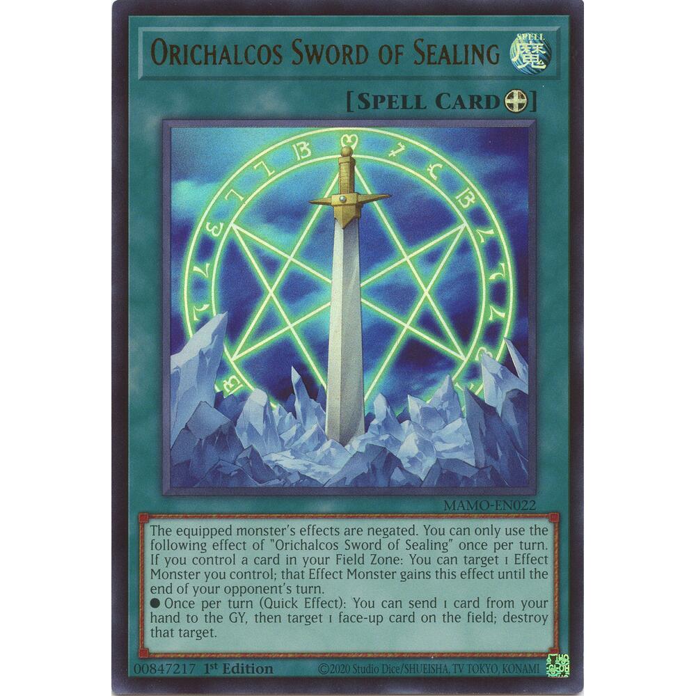 [Thẻ Bài Yugioh Chính Hãng] Orichalcos Sword of Sealing - MAMO-EN022 - Ultra Rare