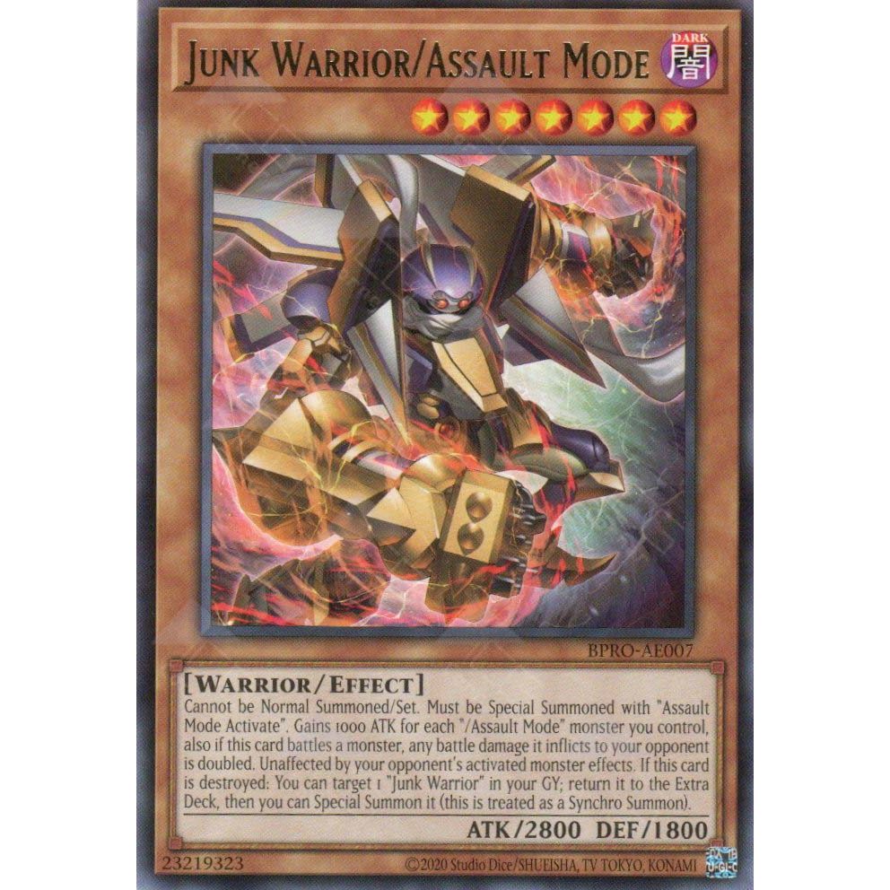 [ Bài Yugioh Chính Hãng ] BPRO-AE007 Junk Warrior/Assault Mode - Rare