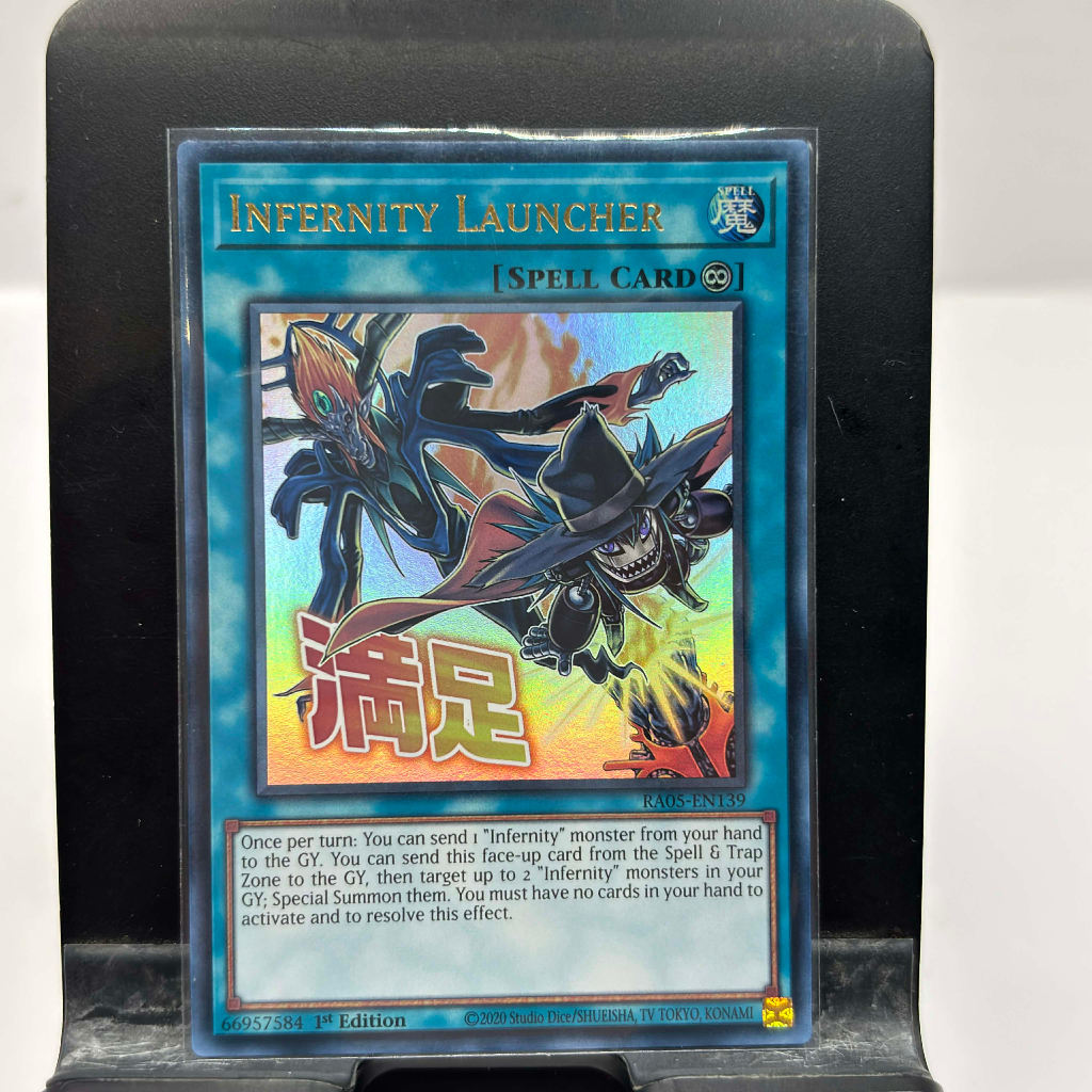 [ Bài Yugioh Chính Hãng ] Infernity Launcher (Stamp Edition) - RA05-EN139 - Ultra Rare