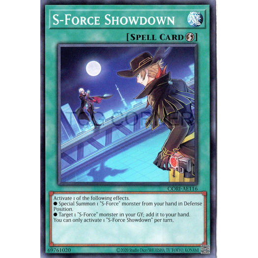 [ Bài Yugioh Chính Hãng ] CORI-AE116 S-Force Showdown - Common