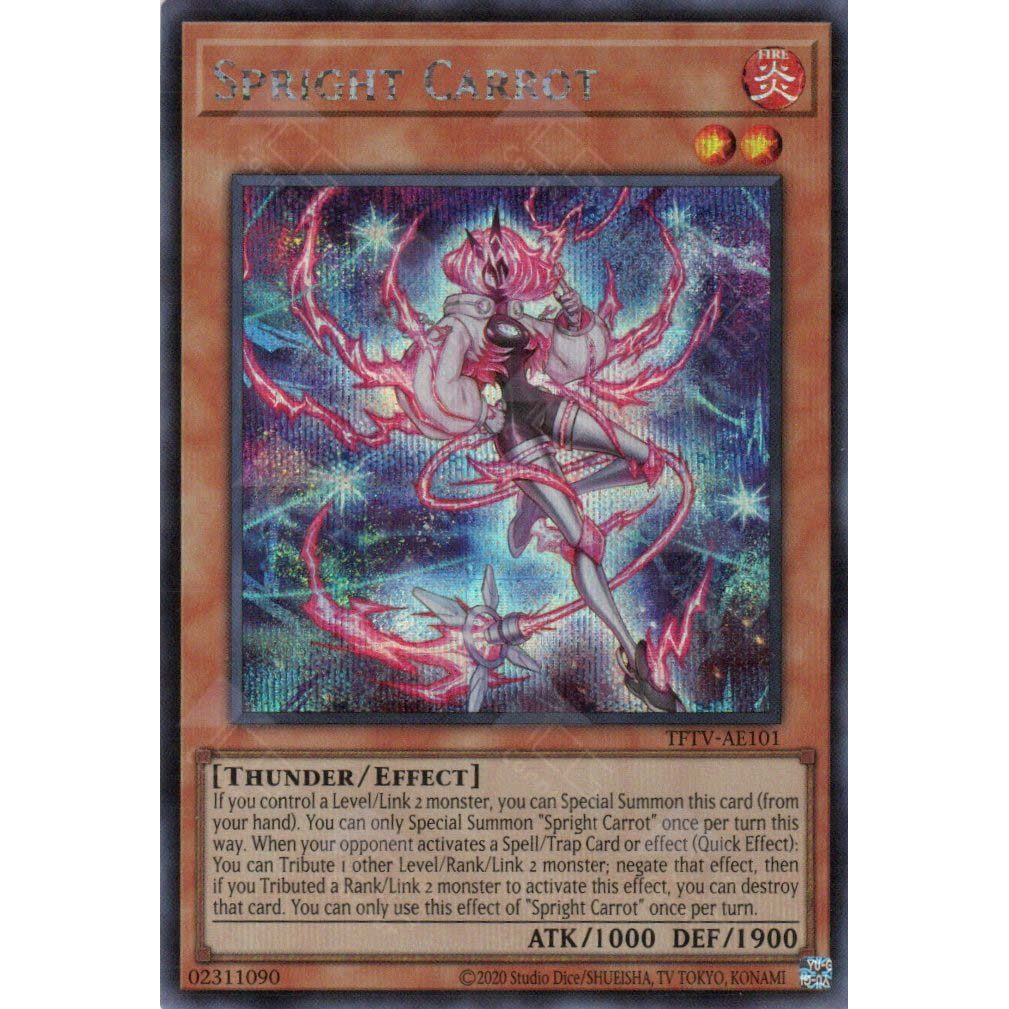 [ Bài Yugioh Chính Hãng ] TFTV-AE101 Spright Carrot (SER)