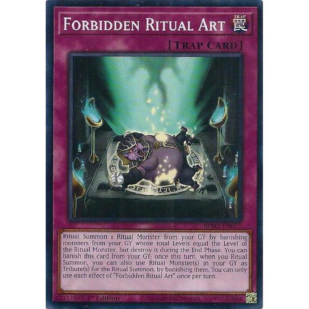 [ Bài Yugioh Chính Hãng ]  Forbidden Ritual Art - BPRO-EN077 - Common 1st Edition