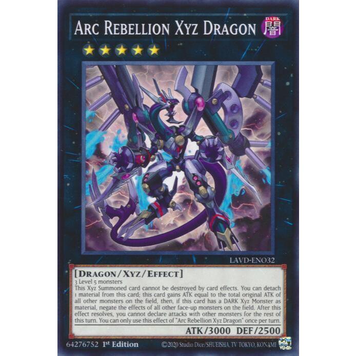 [ Bài Yugioh Chính Hãng ] Arc Rebellion Xyz Dragon - LAVD-ENO32 - Common