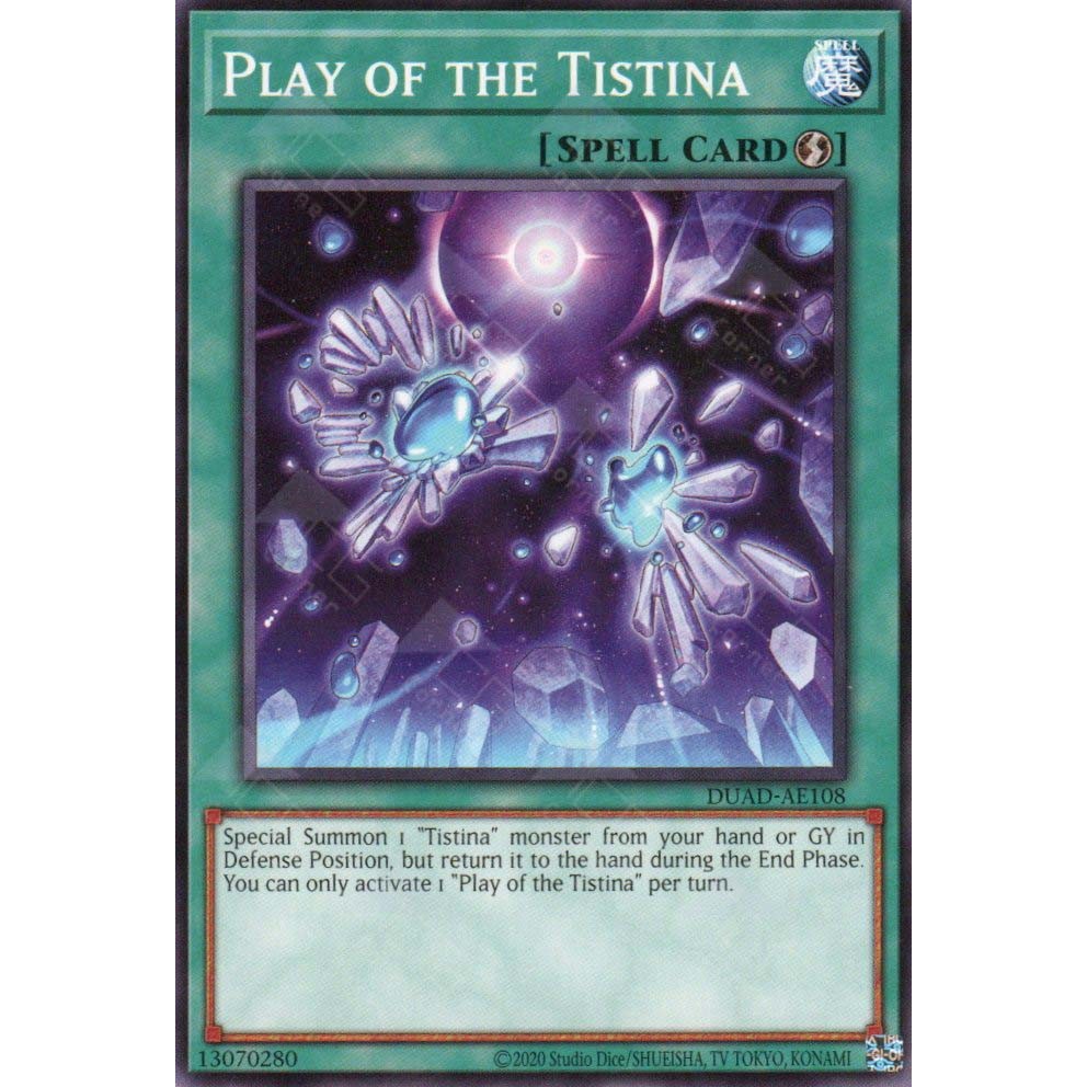 [ Bài Yugioh Chính Hãng ] DUAD-AE108 Play of the Tistina - Common
